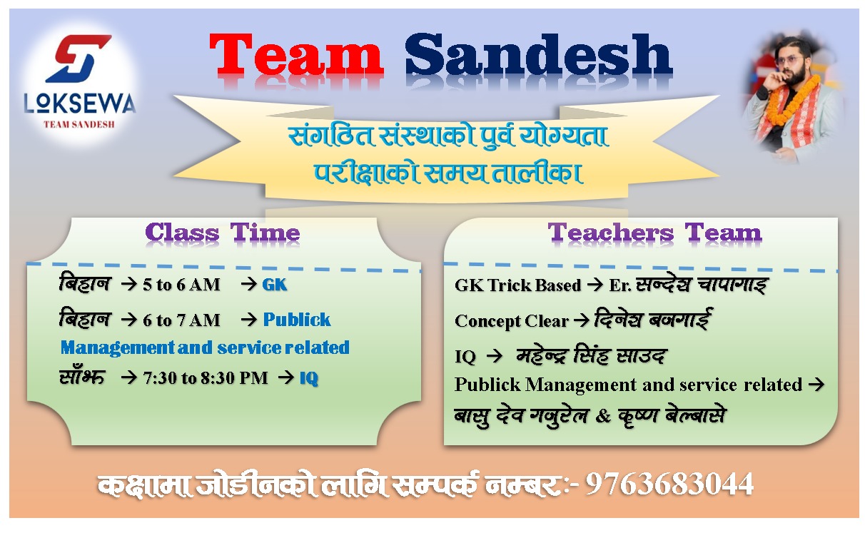 Preliminary/Pre-Qualifying examination (संगठित संस्था) (2082/83) Old